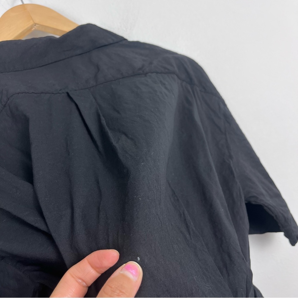 Theory Women's Casual Dr.eco Crunch Short Belted Dress Size 4 Black - Picture 6 of 11